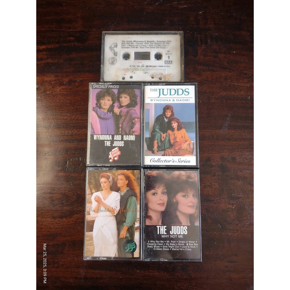The Judds Cassette Lot of 5 – Wynonna & Naomi Country Music Tapes Collection